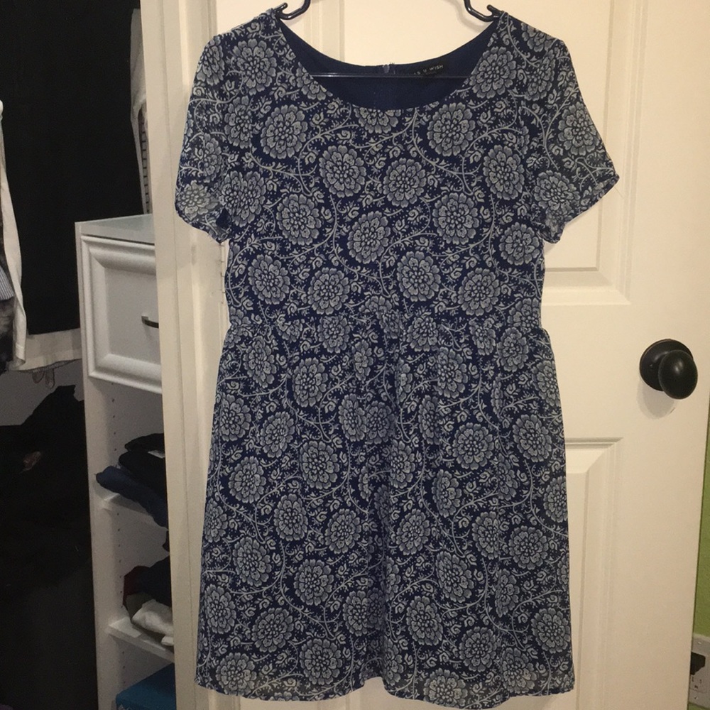 As U Wish royal blue dress